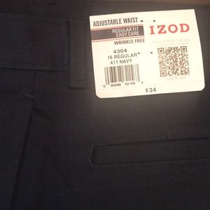 IZOD 16 regular navy blue pants